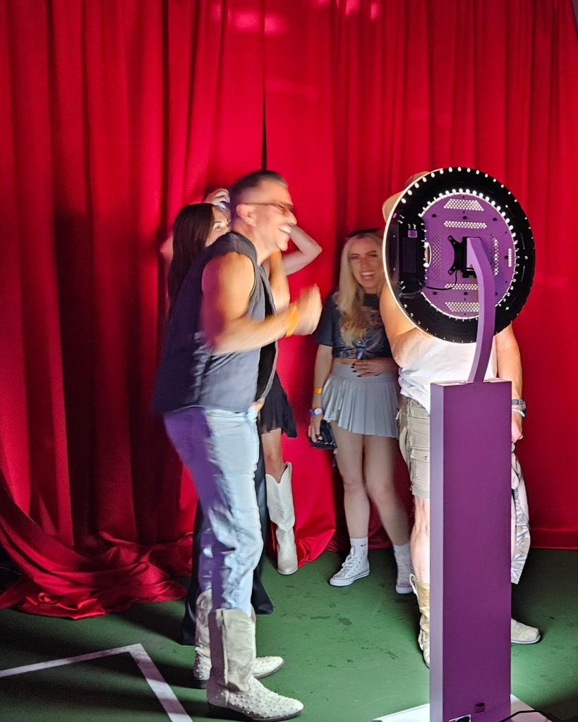 Guests using a Xyzoid photo booth